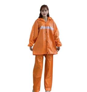China 100% PVC Reflective Rain Suit Heat Welding Rain Coat Motorcycle Suit Waterproof wholesale