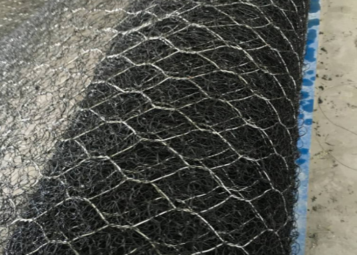 80x100mm 0.5mm Reinforced Mike Mat For Railway Roadbed Abutment Geotextile