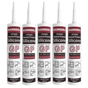 China Acetic Silicone Glass Glue GP Construction Silicone Adhesive Sealant 300ml wholesale