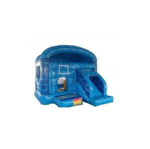 China Small Bouncy Castle Blue Great Wall kids Fun Park Inflatable wholesale