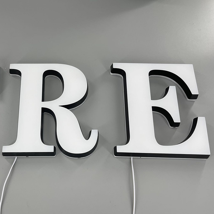 Waterproof Advertising Sign Led Luminous Acrylic Light Up Logo 3d Led Backlit Letter Sign