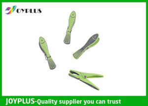 China Special Shape Plastic Wooden Cloth Clip , Colored Plastic Clothespins wholesale