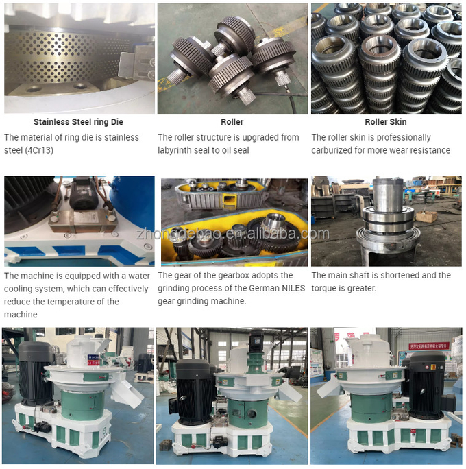 High capacity vertical ring die biomass pellet machine sawdust processing wood pellet machine with CE