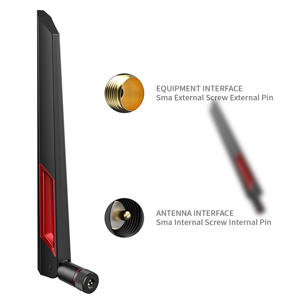 Impendence 50 ABS Rubber Paddle Antenna for 2023 Dual Band 5G Wifi Compatibility