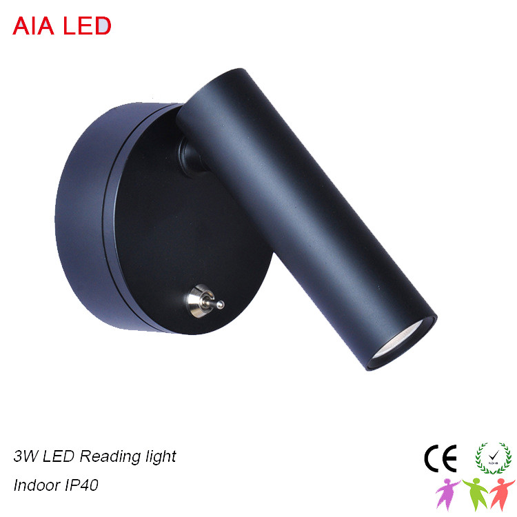 30degree Rotate modern bedside wall light/led reading lamp headboard wall light
