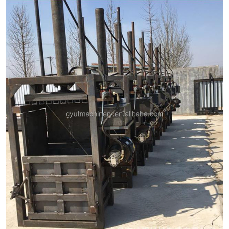 Automatic Vertical Baler for Waste Paper Used Clothing Scrap Tires and Plastic Bottles