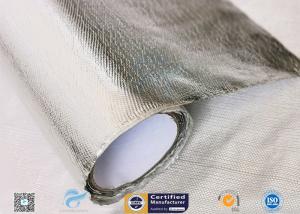 China Hose Silver Heat Resistant Fabric / Aluminum Foil Fiberglass Composite Fabric wholesale