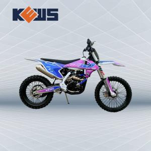 China Kews Four Stroke Motocross 300CC 4 Stroke Dirt Bike Blue Sticker Trail Bikes wholesale