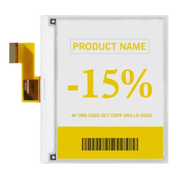 400x300 dots 4.2 Inch Static 3 colors E-Ink Screen E-Paper Label Ultra-Low Power