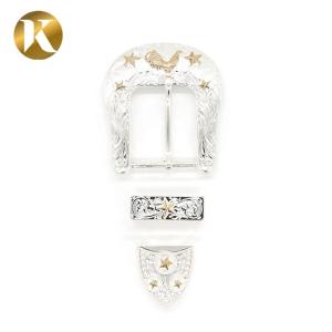 China Promotion Custom Logo Plate Belt Buckles With 3D Surface Treatment wholesale