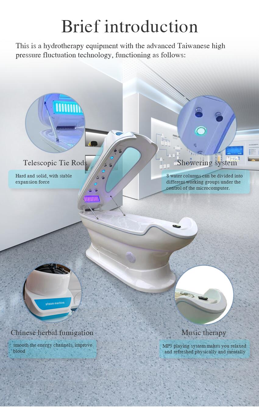 Sauna Aqua Hydro Spa Capsule Massage White Infrared For Body Target Area