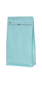 blue coffee bags