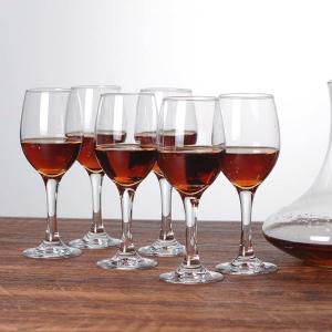 China 10oz Red Goblet Glasses wholesale