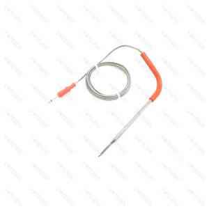 China Braided Cable RTD Temperature Sensor Stainless Steel Cooking Temperature Probe wholesale