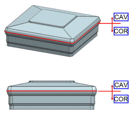 Multiple Colors HRA170 Resin 2 Cavity Mould Plastic Parts 2.5 Inch Base & Cap UV Protection