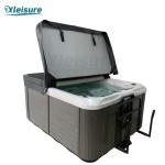 Energy - Saving Rectangle Rounded - Corners Charcoal Insulation Cover Vinyl Spa