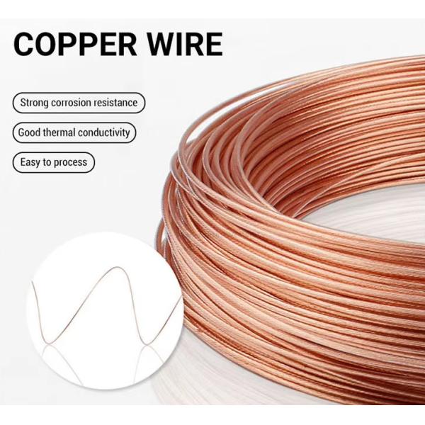 Enamelled Bare Pure Copper Wire 0.2mm To 12mm H65 Mill Polished Bright