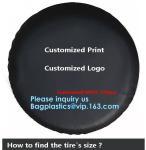 Custom Car Wheel Spare Wheel Cover Tyre, Spare Tire Cover, PVC, PU, Oxford,