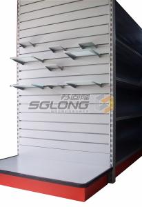China Twin Slot Upright Trade Show Supermarket Model Shelves Customizable Wine Style wholesale