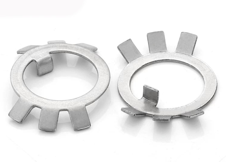 GB 858 SUS304 / SUS316 Metric Stainless Steel Tab Lock Washer For Round Nuts