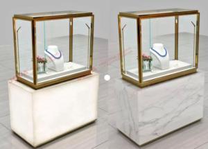 China Professional Custom Design Glass Showcase Cabinet Luxury Jewelry Showcases wholesale