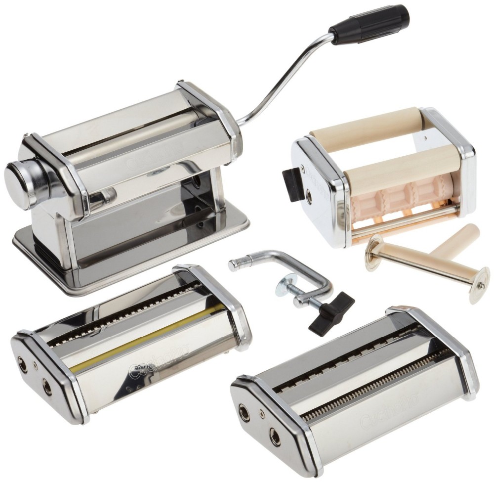24.5*19.8*15.8CM Italy Pasta Maker Set ISO9001 Manual Operation