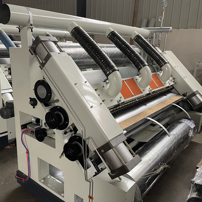 ISO Corrugated Cardboard Production Line Electric Single Facer Machine 120m/Min