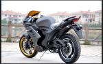 2 Seater Electric Moped Bike 3000w 72v Brushless Hub Motor With Led Headlights