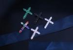 ODM 925 Sterling Silver Neckalce Diamond Cross Pendant Jewelry