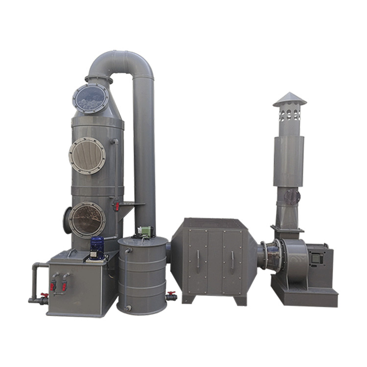 Spray Tower Wet Scrubber Gas Disposal Acid And Alkali Waste Gas Treatment Equipment
