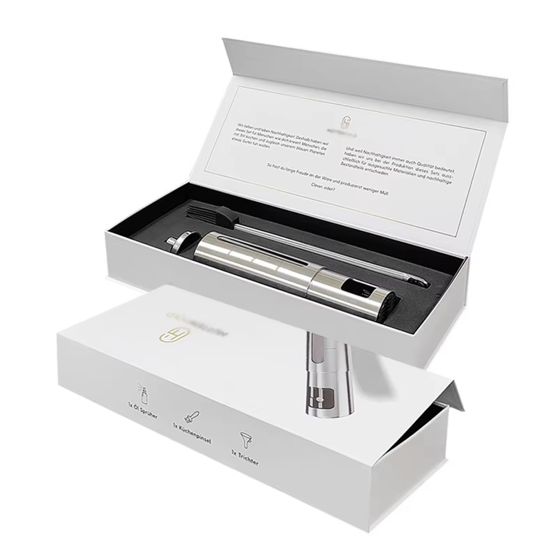 Custom Luxury Magnetic Box Flip Cardboard White Paper Magnetic Packaging Gift Box With Magnetic Closure