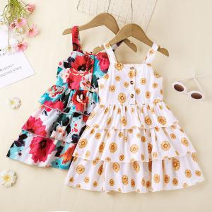 China Summer Children'S Clothing Sunflower Print Children'S Clothing wholesale