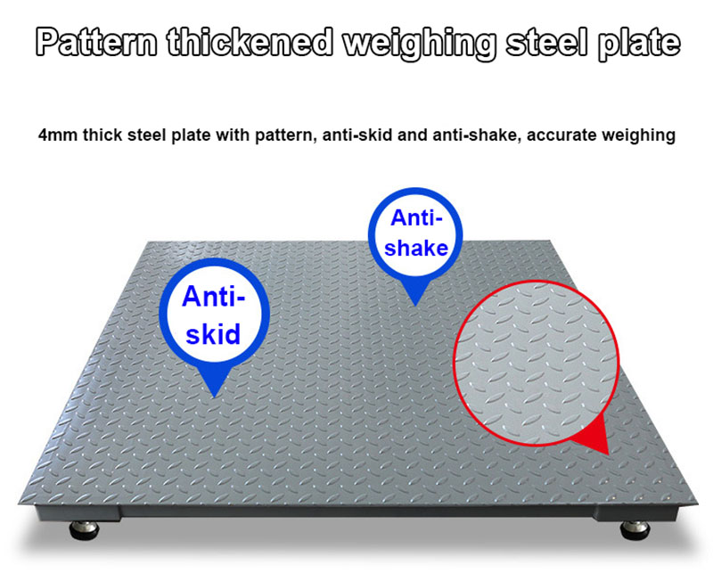 LED Digital Display 1 Ton Cattle Livestock Weight Scales with Cage Stable Performance Heavy Duty Industrial Floor Scale