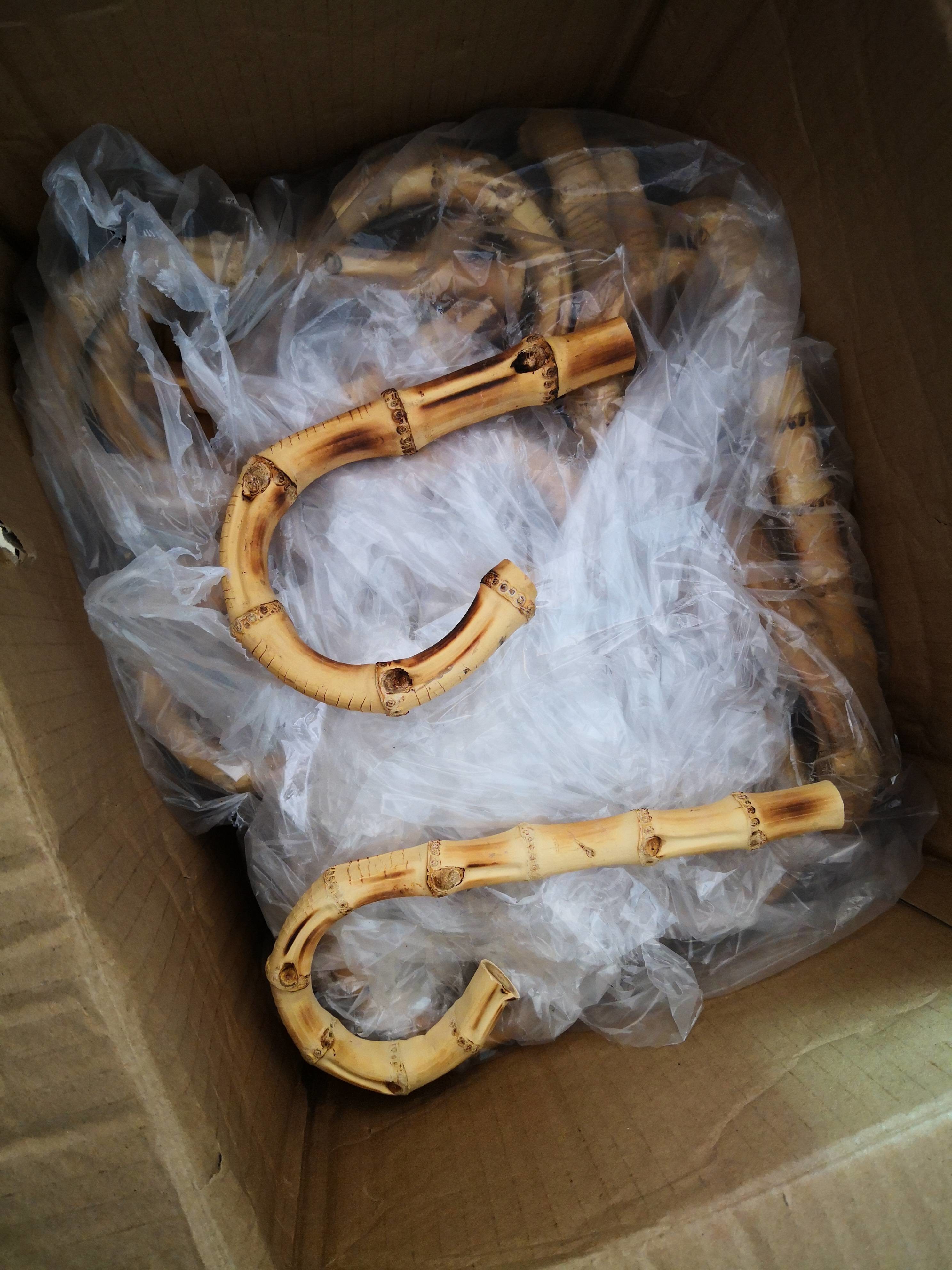 1pair 19cm(7.5 in) Bamboo purse handle Bamboo handle Purse handles bamboo bag handles purse hardware