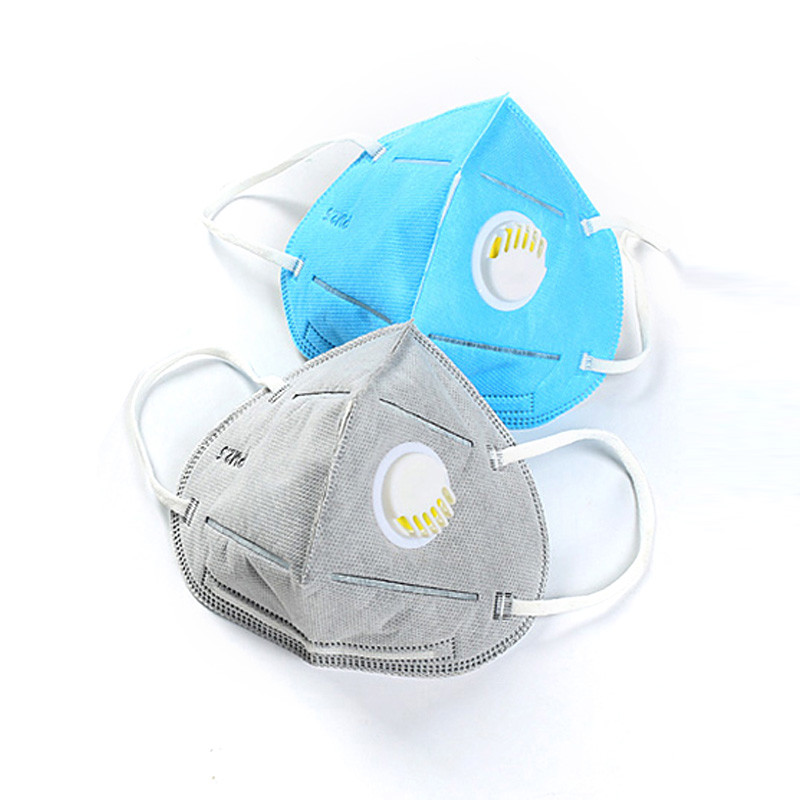 Safety Non Woven KN95 Protective Mask Folding With Breathing Valve Eco - Friendly