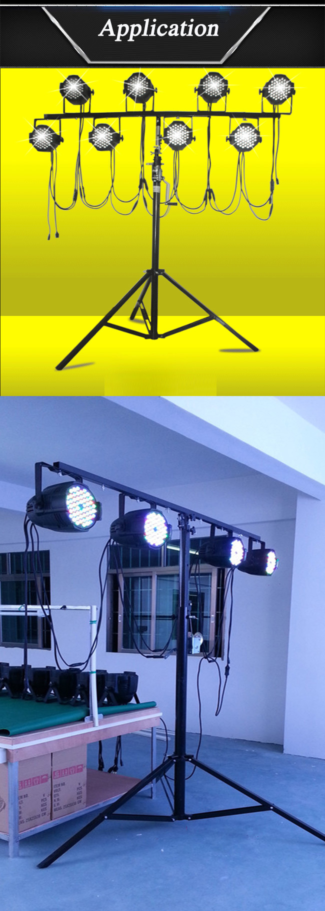 LED PAR 64 Mobile DJ Stand 3m Lighting Stand (Loading 30KG)