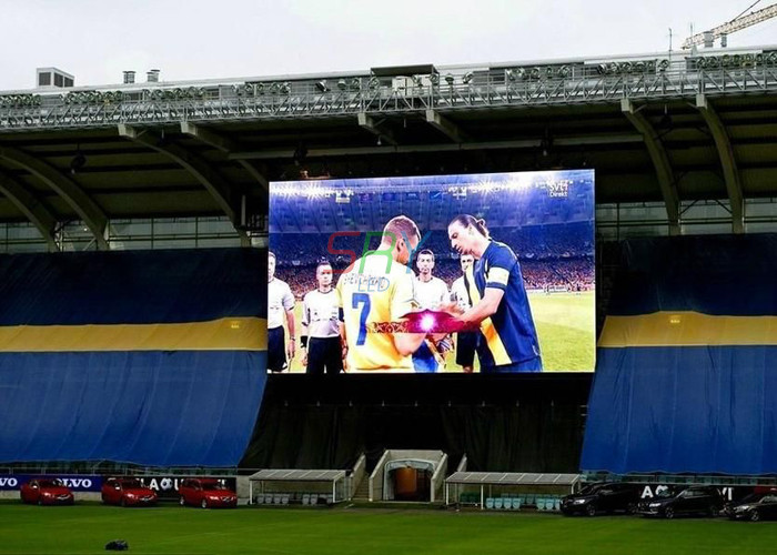 10mm Outdoor Full Color LED Display , High Brightness Stadium LED Screen
