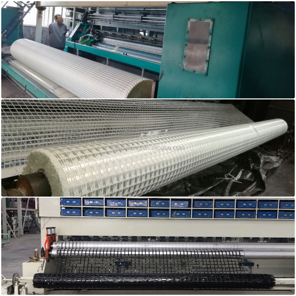 Traditional Design Geosynthetic Material Warp Knitting PVC Coated Pet Polyester Geogrid