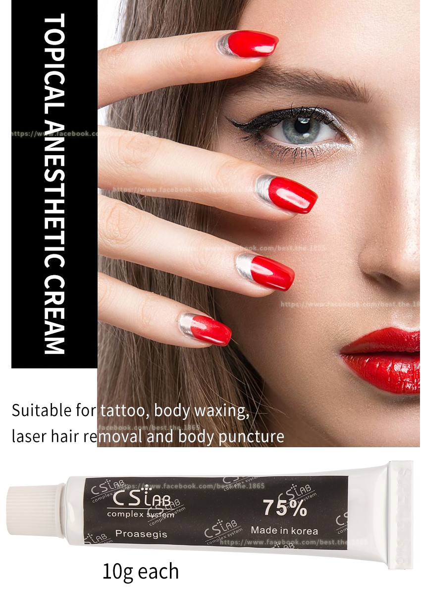 Laser Tattoo Removal Numbing Anesthetic Cream 10g CSLab 75%
