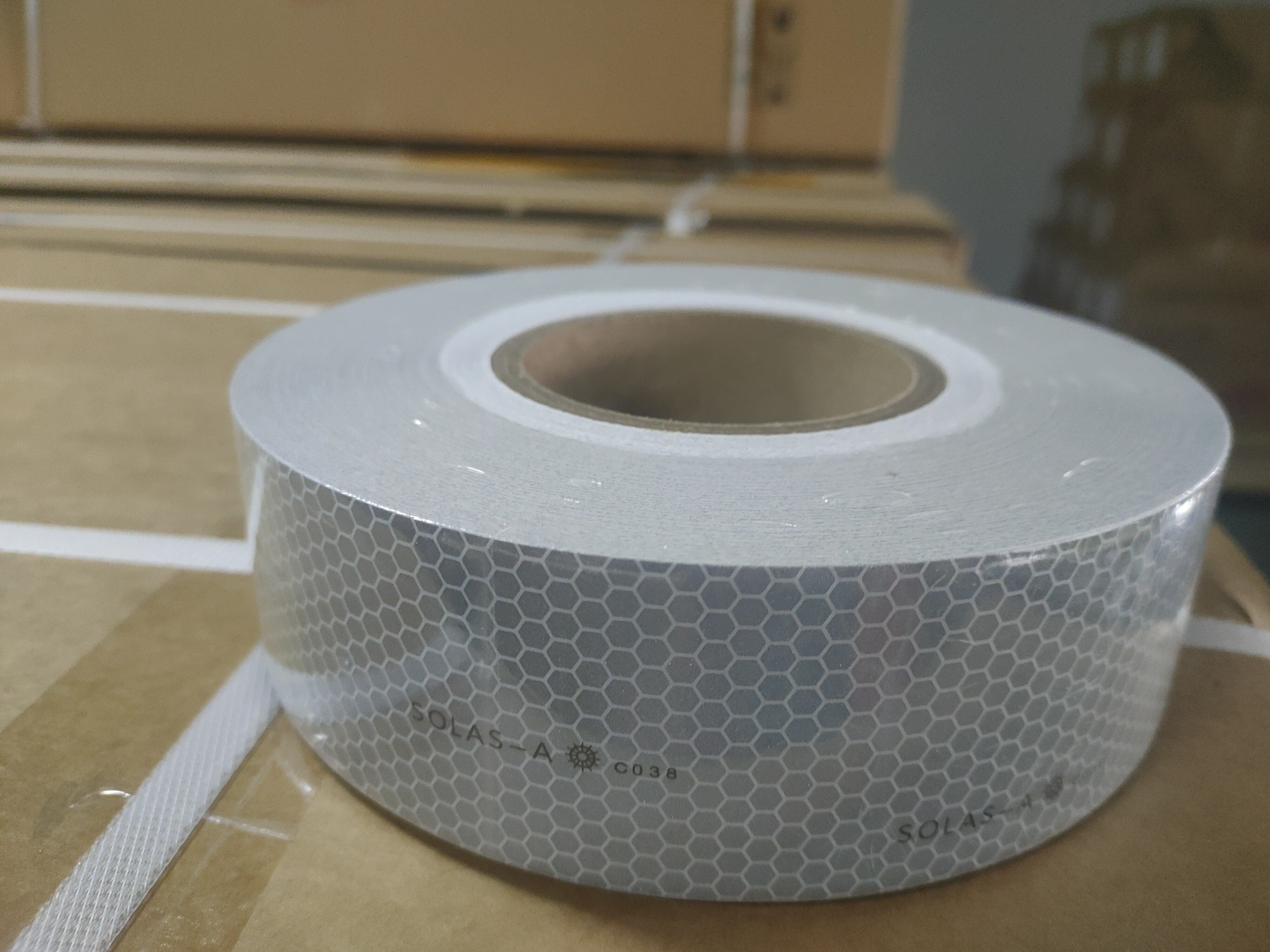 Silver Solas Approved Marine Reflective Tape For Maritime Rescue Equipment