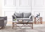 Electroplate Rose Gold Plating SS Frame Modern Coffee Table
