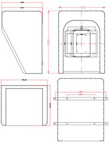 China Wall Mounted Telephone Acoustic Hood Waterproof Phone Booths Outdoor wholesale