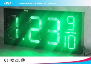 Double Sided Color Led Clock Display For Outdoor Sports , High Accuracy