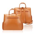 Womens Leather Diaper Tote Bag Boy Baby Travel Backpack Mommy 24X9X17"