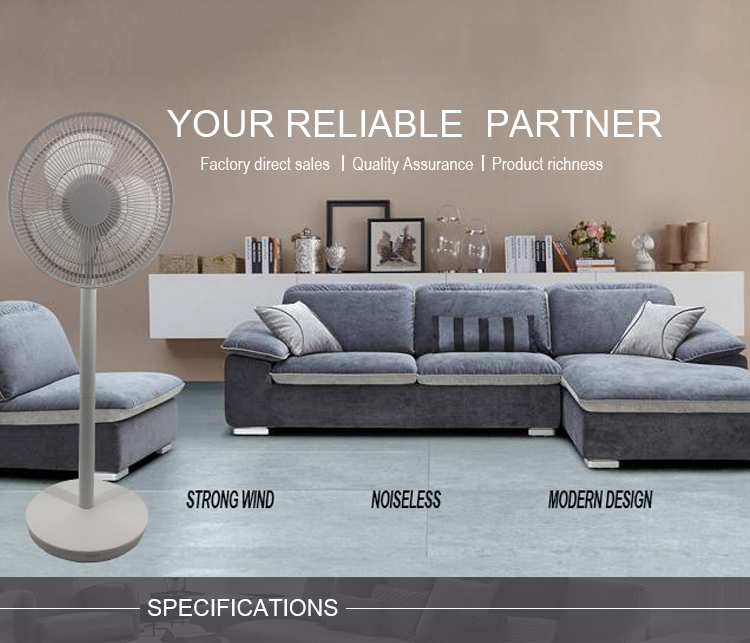12V AC DC table fan 16 inch brush less motor portable table fan with adapter