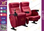 Luxury 3d Theater Cinema Chair / Sponge + Fabric + Steel Movie Seat