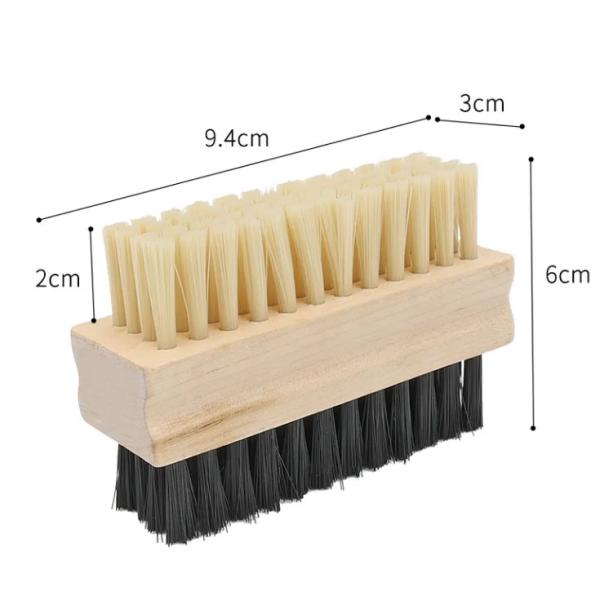 Double Sided Beech Wood Block Brush Solid Wood Shoe Brush
