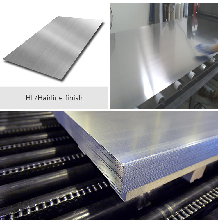 304 Grade Brushed Stainless Steel Sheet 0.9Mm Black Hairline Finish