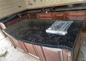 China Veins Luxury Quartz Prefab Stone Countertops For Kitchen Dinning Table wholesale