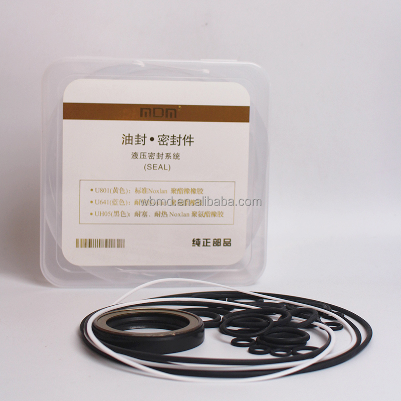 Nbr Rubber Excavator Hydraulic Pump Seal Kit 85shore Repair Seal Kit